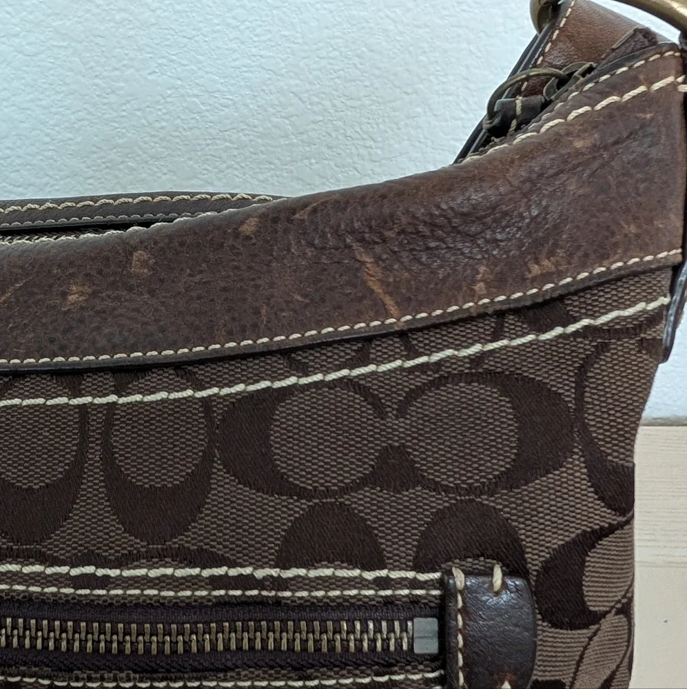 Vintage Y2K Coach Signature Legacy Convertible Crossbody‎ Bag 10403